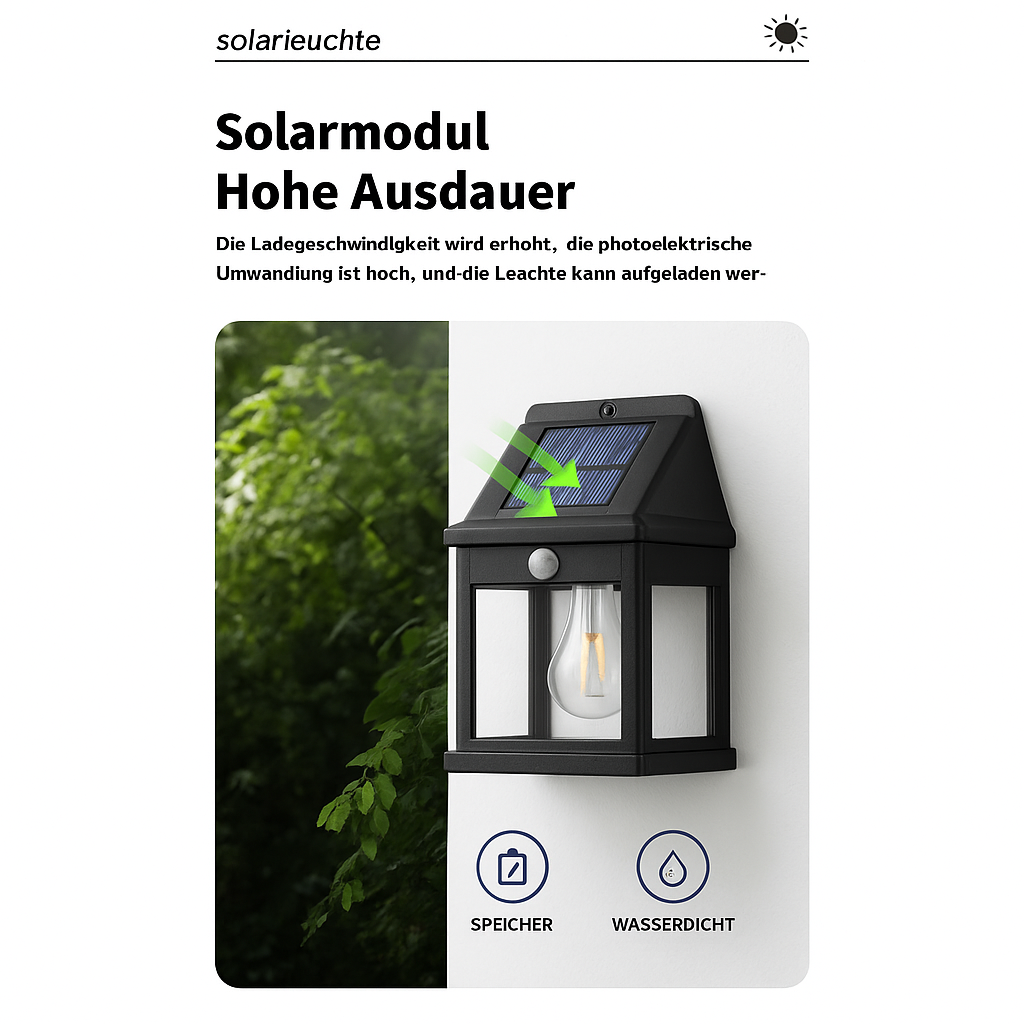 Nordluxa™ | Automatische & Wetterfeste Solarlampe