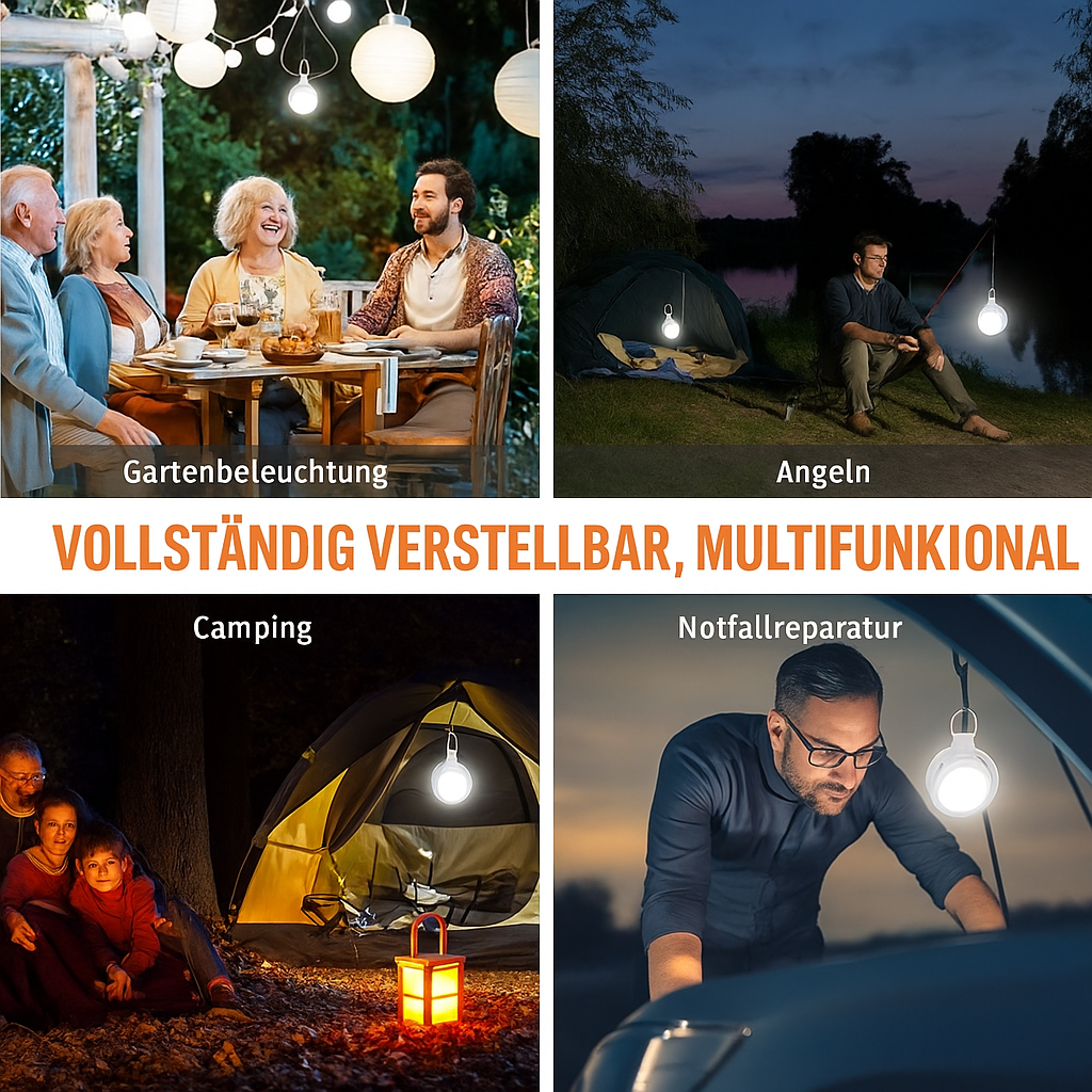 Heliora™ | die revolutionäre 360° faltbare Notleuchte