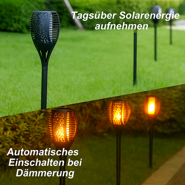 Solvibe™ | Tanzende Solarflammen-Außenlampe