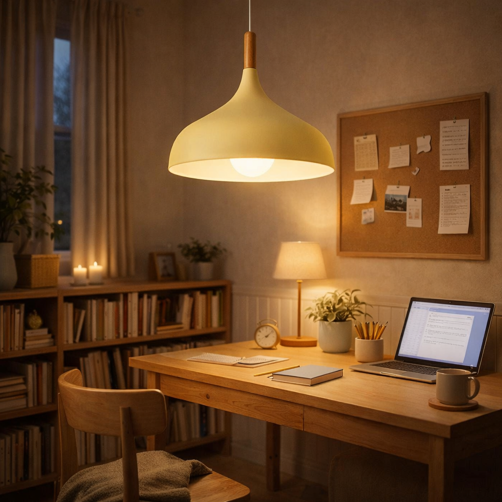 Nordische Pendelleuchte Ø24 cm – Moderne Design Hängelampe E27 für Restaurant, Café, Wohnzimmer & Esstisch