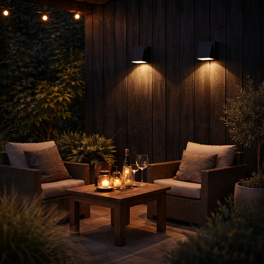 LED Außenwandleuchte IP65 – Wasserdichte Outdoor Wandlampe aus Aluminium, 5W LED, Modernes Design für Garten, Balkon & Terrasse