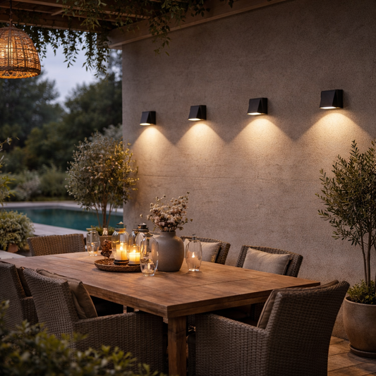 LED Außenwandleuchte IP65 – Wasserdichte Outdoor Wandlampe aus Aluminium, 5W LED, Modernes Design für Garten, Balkon & Terrasse