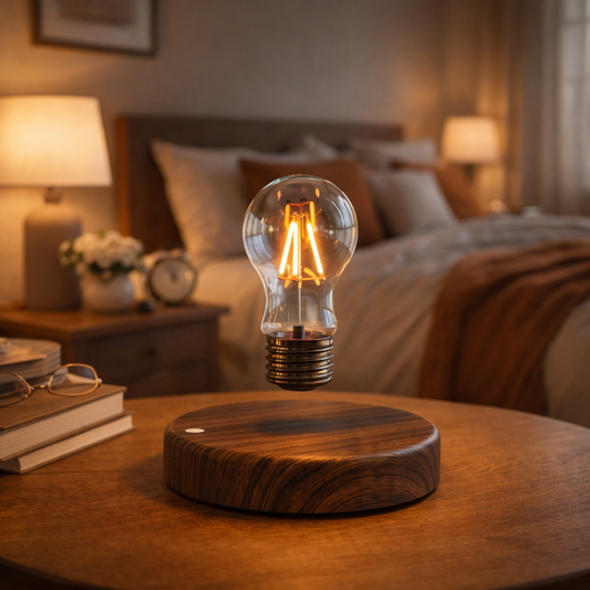 Magnetische Schwebelampe LED – Floating Bulb Tischlampe mit Touch-Schalter | Moderne Design-Deko für Büro & Zuhause