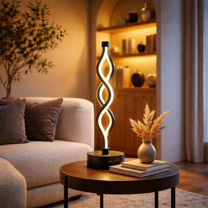 Moderne LED Tischlampe Dimmbar – Design Dekolampe aus Metall – USB Tischleuchte für Wohnzimmer & Schlafzimmer