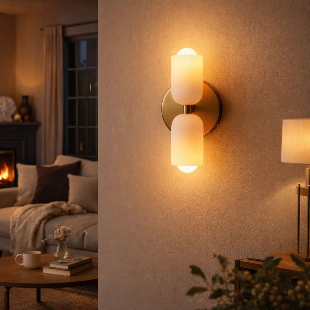 Moderne Up & Down Wandleuchte – Design Wandlampe für Innen | Warmes Licht für Wohnzimmer & Flur