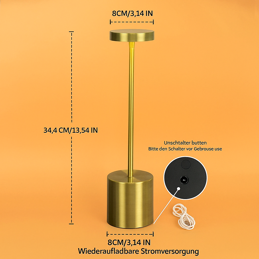 Eluna™ | H-förmige Designlampe mit USB-Ladefunktio