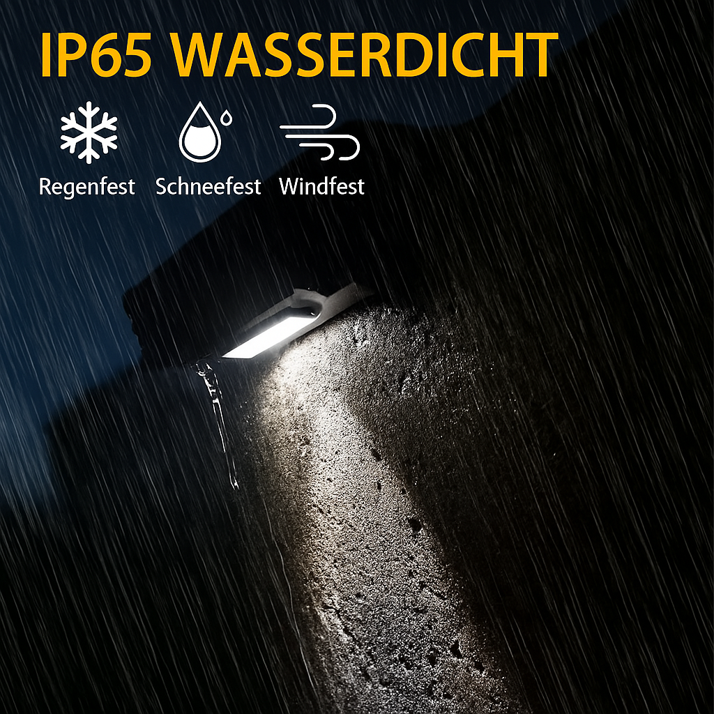 Vialux™ | Solarbetriebene Designlampe für Außenwände.