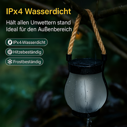 Flamara™ | Solar-Gartenlaterne mit Flammenlicht