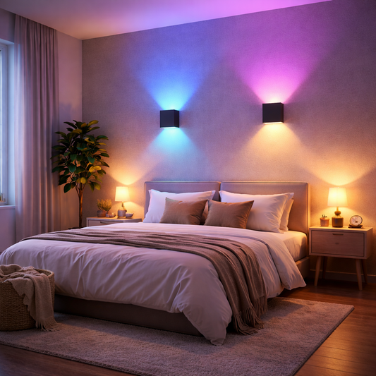 2PC Außenwandleuchten 10W RGBCW LED Terrassenwandleuchte Intelligente moderne Außenleuchte mit App/Sprachsteuerung Einstellbarer Strahl