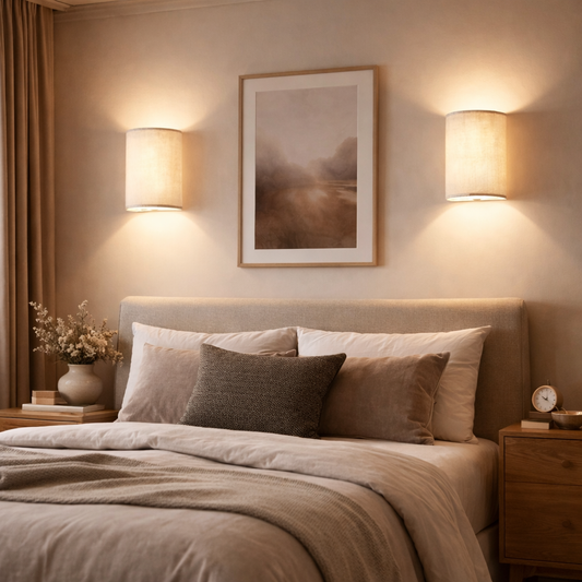 Kabellose LED Wandleuchte aus Stoff – RGB Wandlampe mit Fernbedienung, 13 Farben, Timer, dimmbare Ambientebeleuchtung Innen