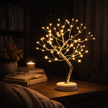 LumaTree | LED Baum Lampe – Warmweißer Lichterbaum Deko | Bonsai LED Licht für Wohnzimmer & Schlafzimmer