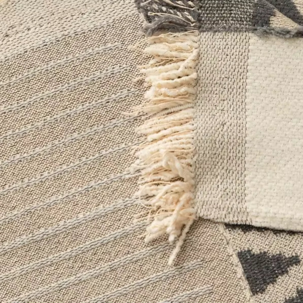 Chenille-Sofaüberwurf mit Fischgrätmuster