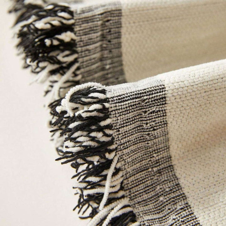Chenille-Sofaüberwurf mit Dreiecksmuster, wendbar