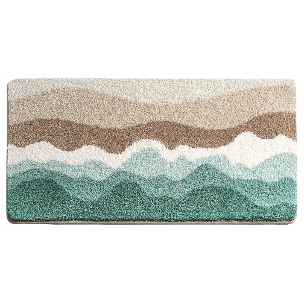 Badematte mit Wellenmuster