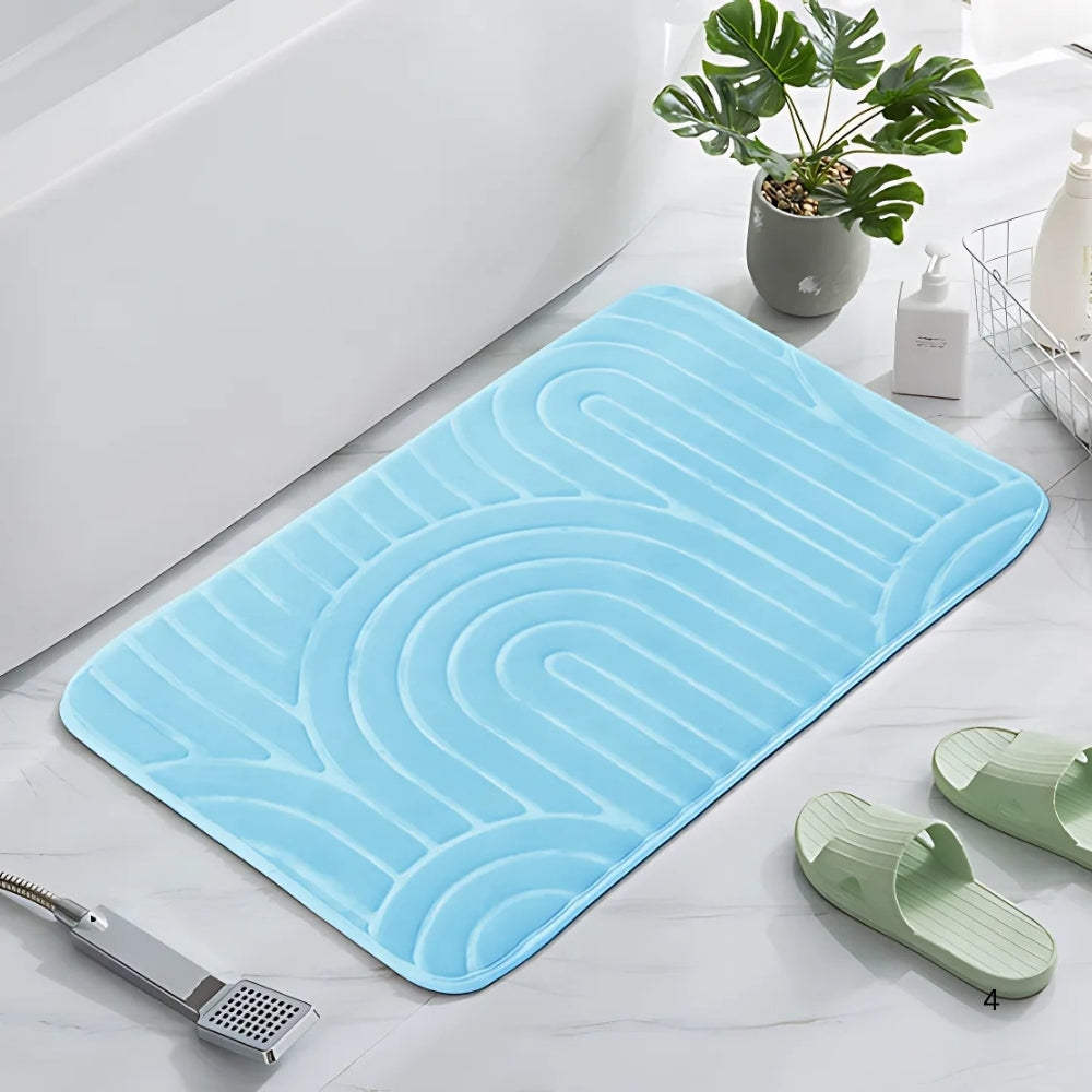 Weiche Badematte mit Bogenmuster