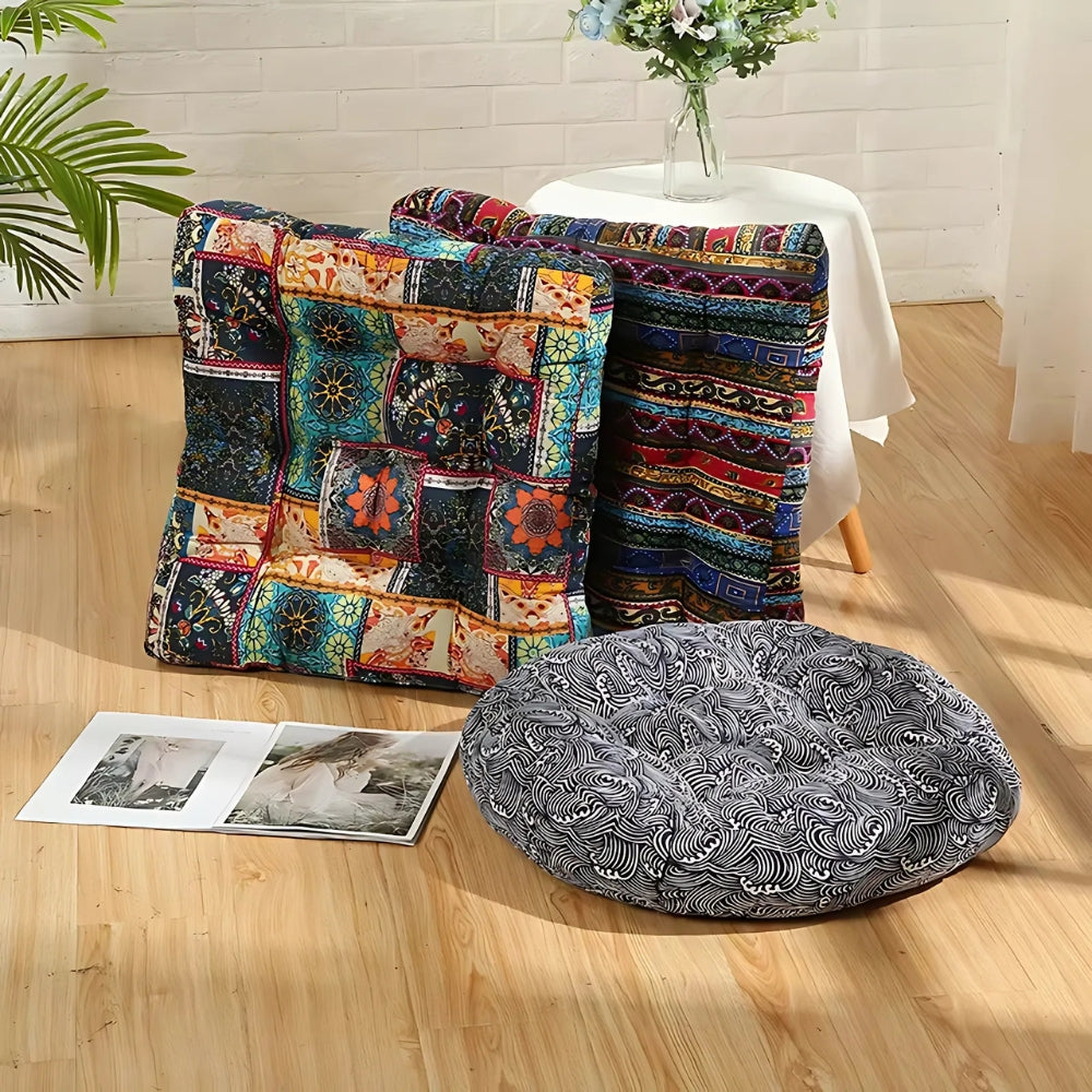 Boho-Sitzkissen Diora 55 x 55 x 10 cm