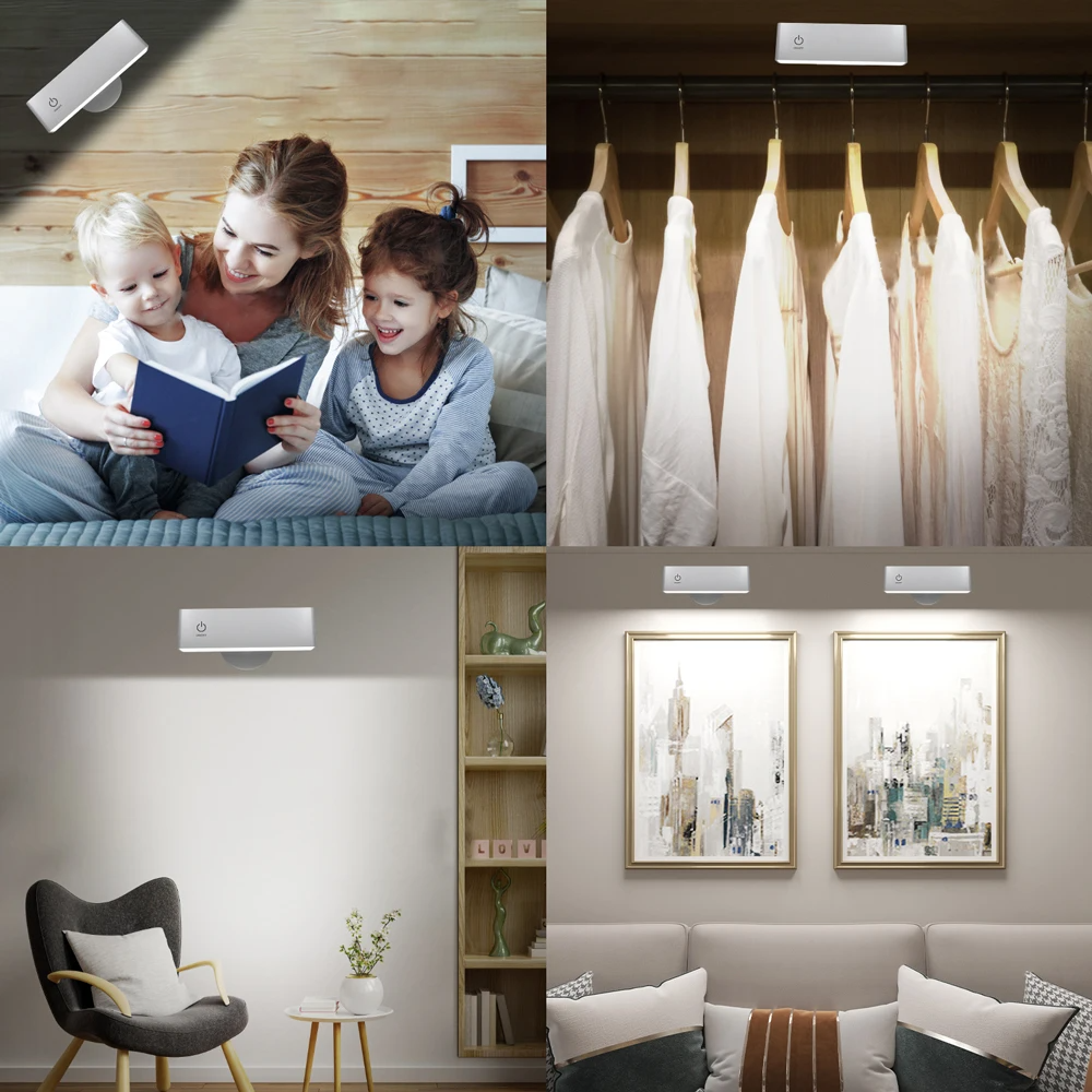 Rotalumé™ | Kabellose 360° LED-Wandleuchte