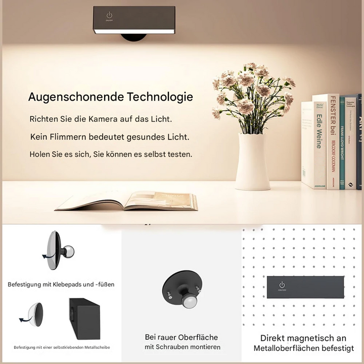 Rotalumé™ | Kabellose 360° LED-Wandleuchte