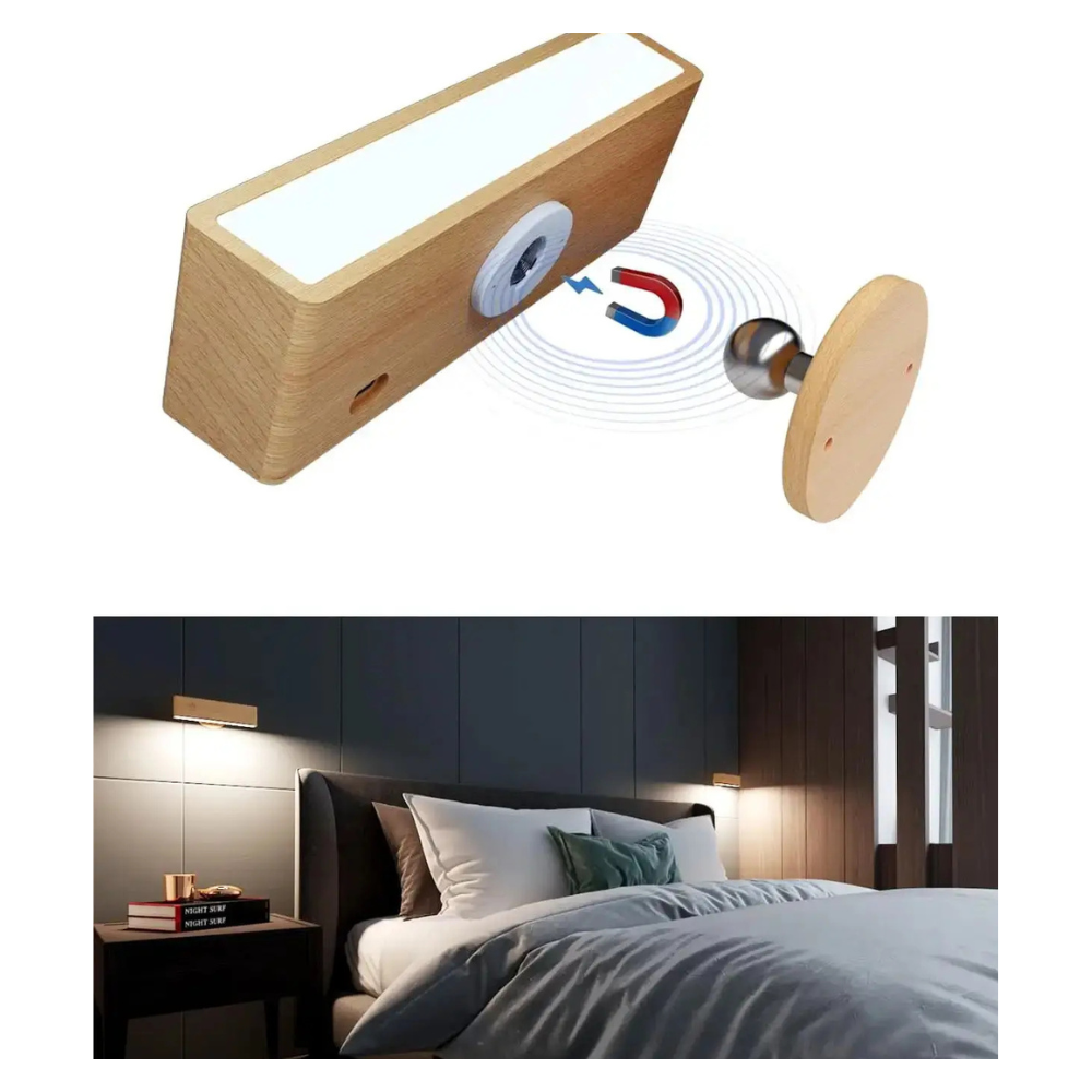 Woodéa™ | Kabellose Holz-LED Wandleuchte