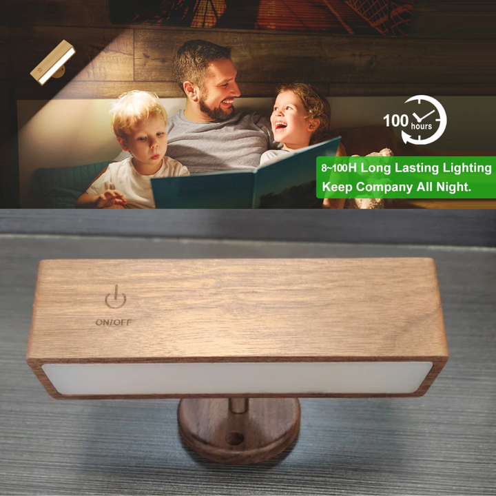Woodéa™ | Kabellose Holz-LED Wandleuchte