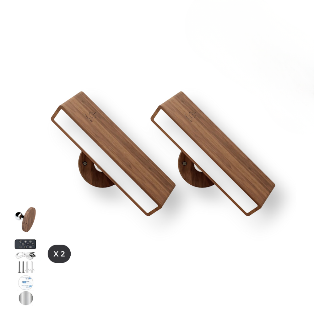 Woodéa™ | Kabellose Holz-LED Wandleuchte