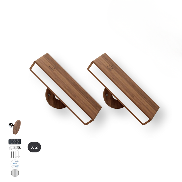 Woodéa™ | Kabellose Holz-LED Wandleuchte