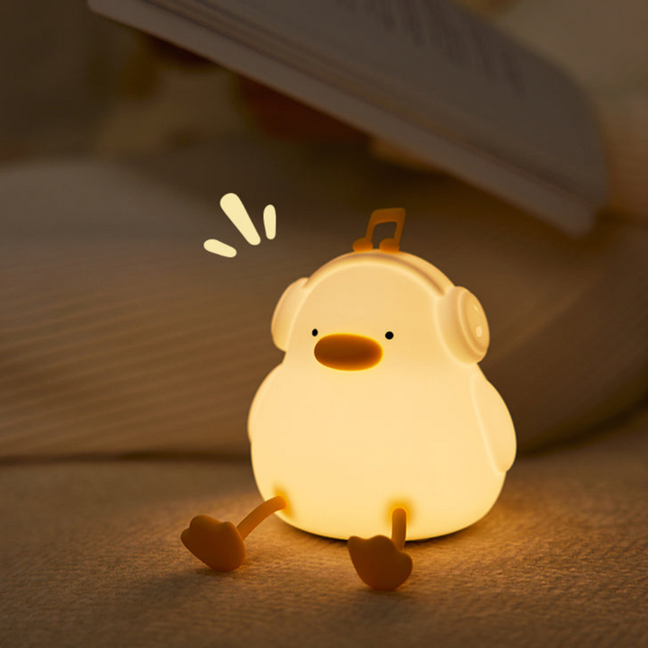 Cuddluna™ | LED Silikon-Nachtlicht Spieluhr-Ente