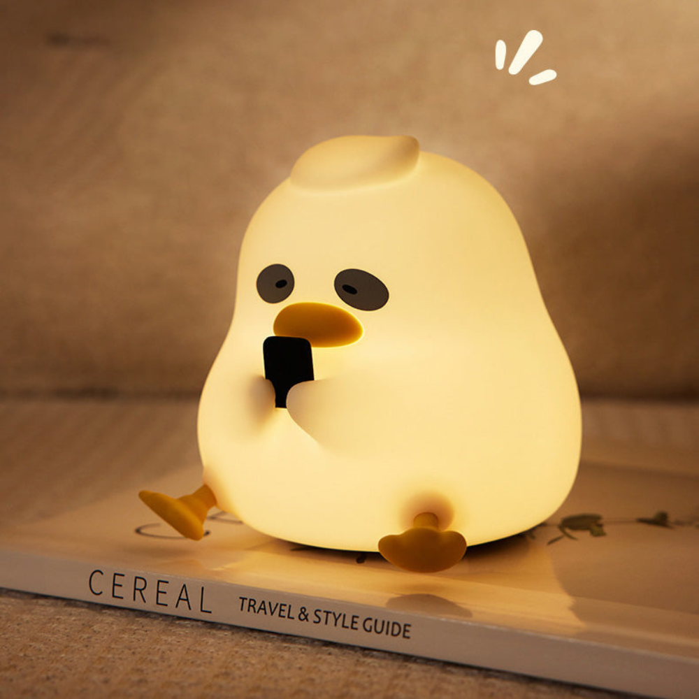 Cuddluna™ | LED Silikon-Nachtlicht Nachteulenhafte Ente