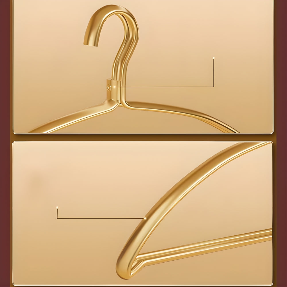 Goldene Aluminium-Kleiderbügel