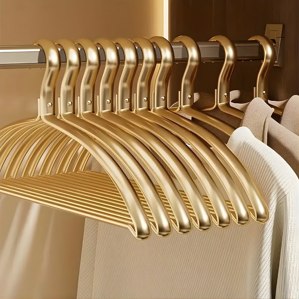 Goldene Aluminium-Kleiderbügel