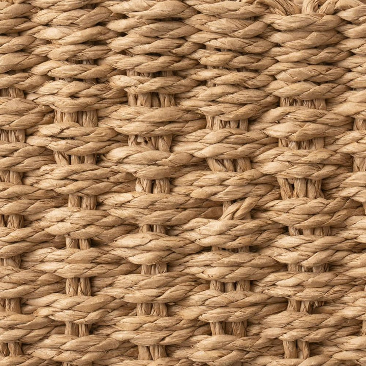 Aufbewahrungskorb aus geflochtenem Rattan mit Griffen