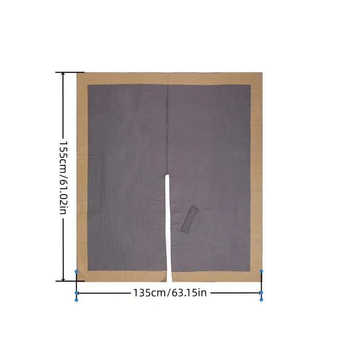 Unifarbener Poncho mit Drapierung