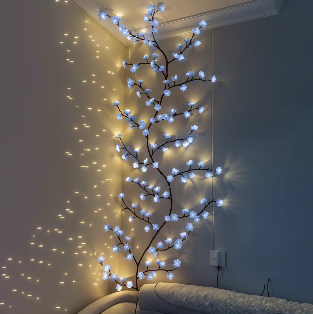Blosséa™ | LED Kirschblüten-Lichterkette Eisblume