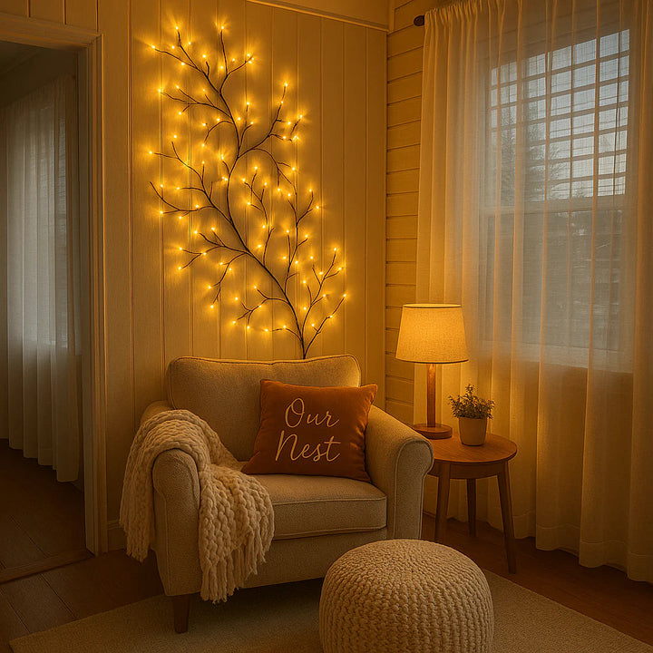 Blosséa™ | LED Kirschblüten-Lichterkette Weide