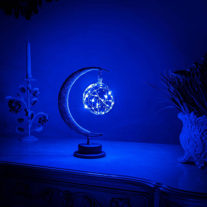 Lunéora™ | LED Mond-Tischlampe Blaue Galaxie
