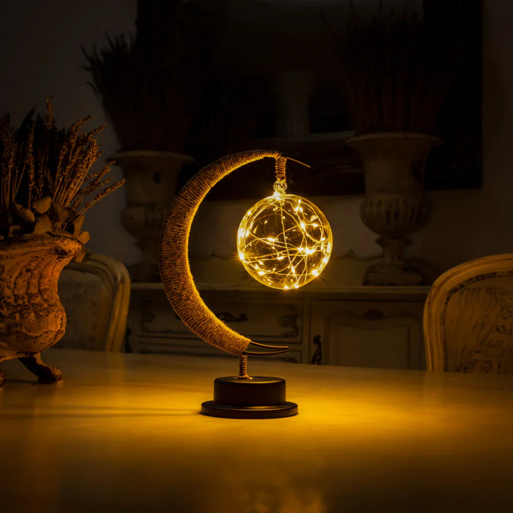 Lunéora™ | LED Mond-Tischlampe Goldener Sonnenuntergang