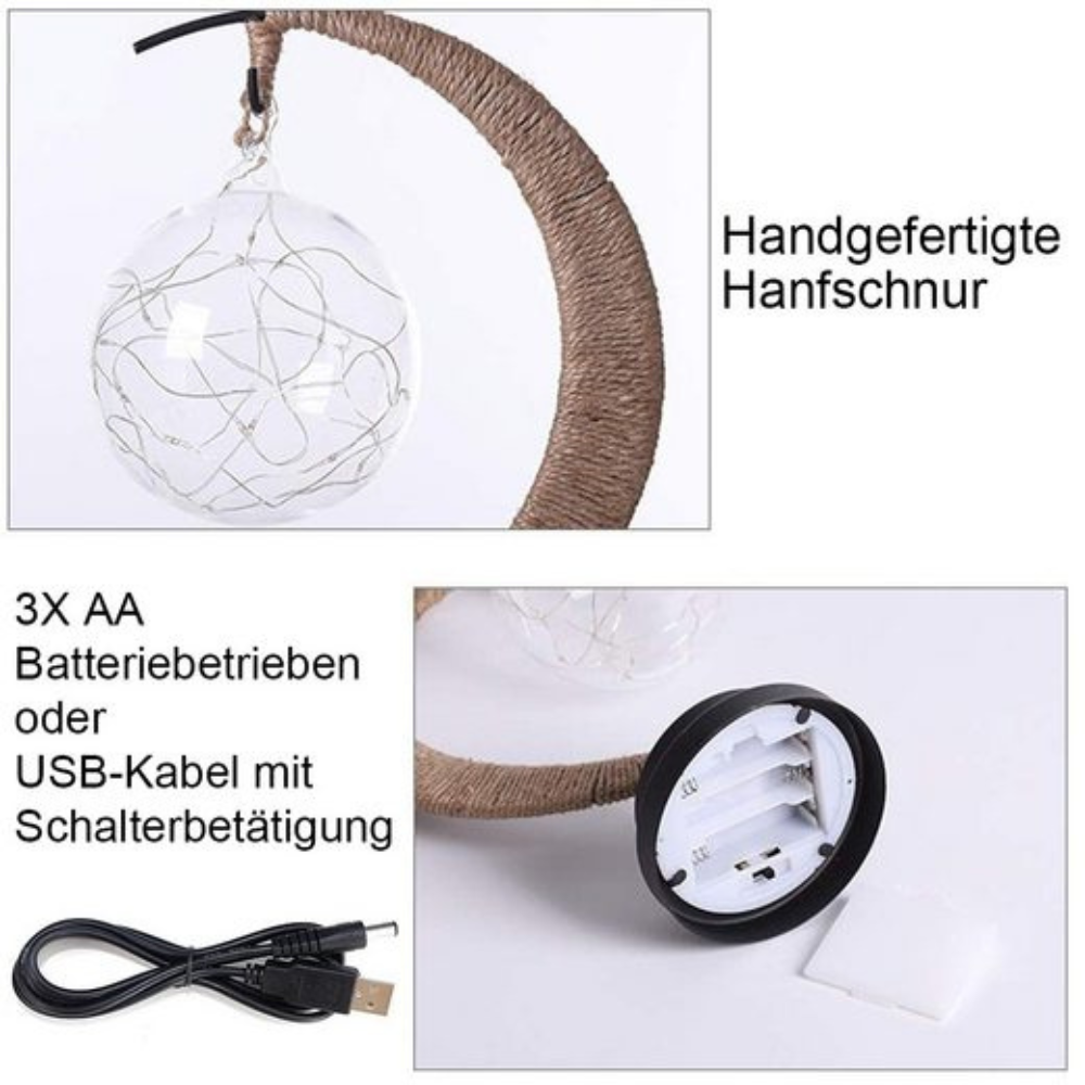 Lunéora™ | LED Mond-Tischlampe