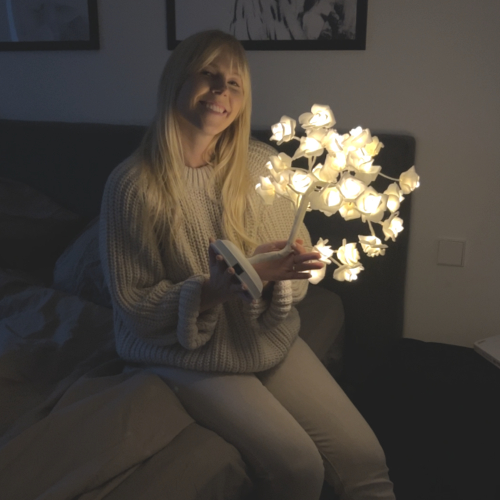Roselune™ | LED Rosenbaum-Tischlampe