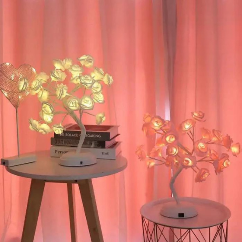 Roselune™ | LED Rosenbaum-Tischlampe