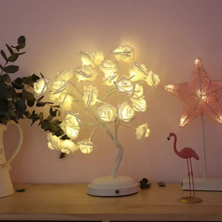 Roselune™ | LED Rosenbaum-Tischlampe