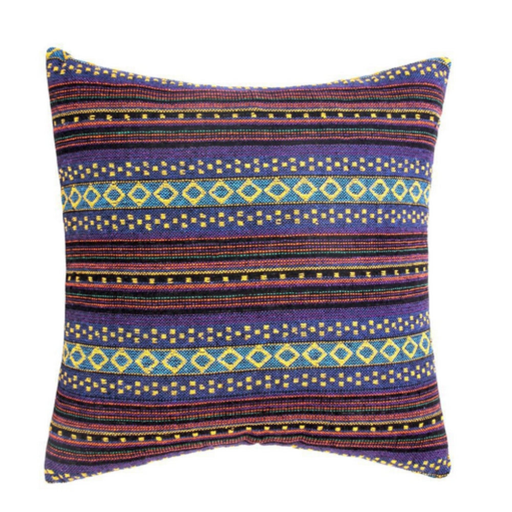 Geometrisch gewebte Boho-Kissenhülle 45 x 45 cm – Ansicht 04