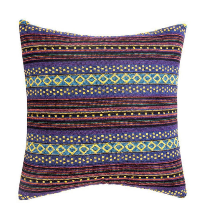 Geometrisch gewebte Boho-Kissenhülle 45 x 45 cm – Ansicht 04