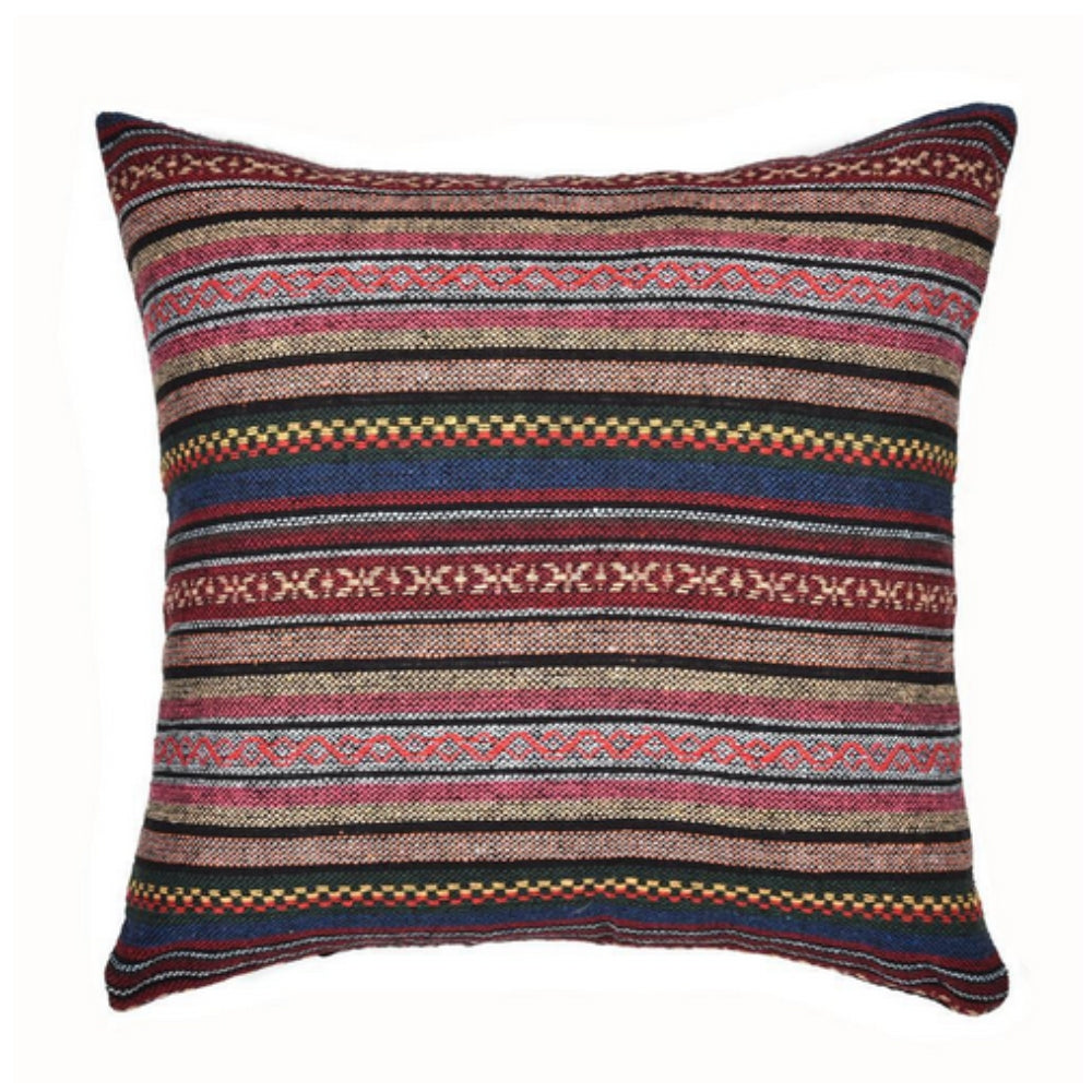 Geometrisch gewebte Boho-Kissenhülle 45 x 45 cm – Ansicht 09