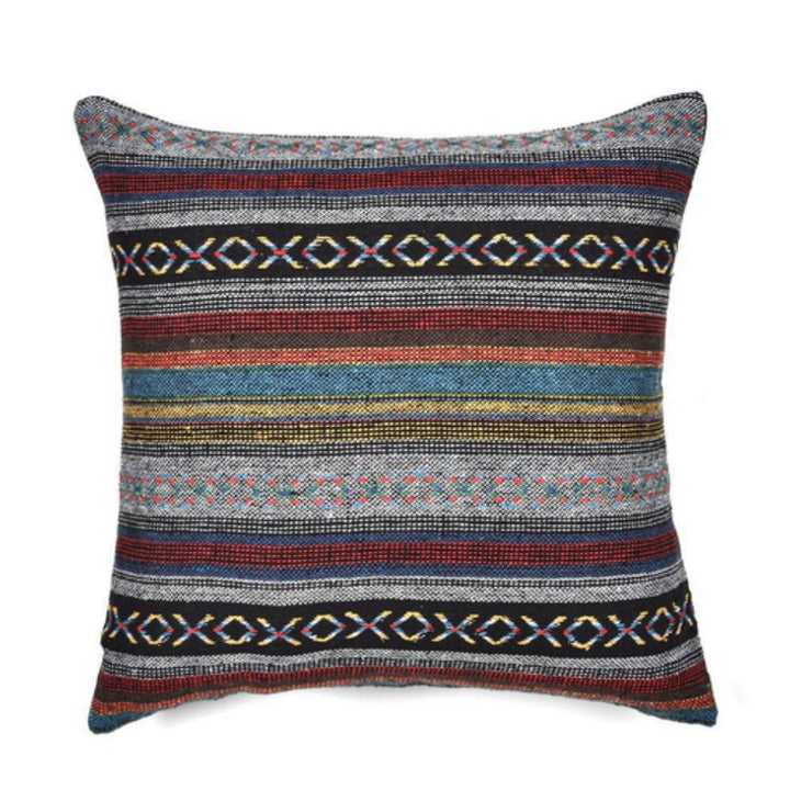 Geometrisch gewebte Boho-Kissenhülle 45 x 45 cm – Ansicht 10