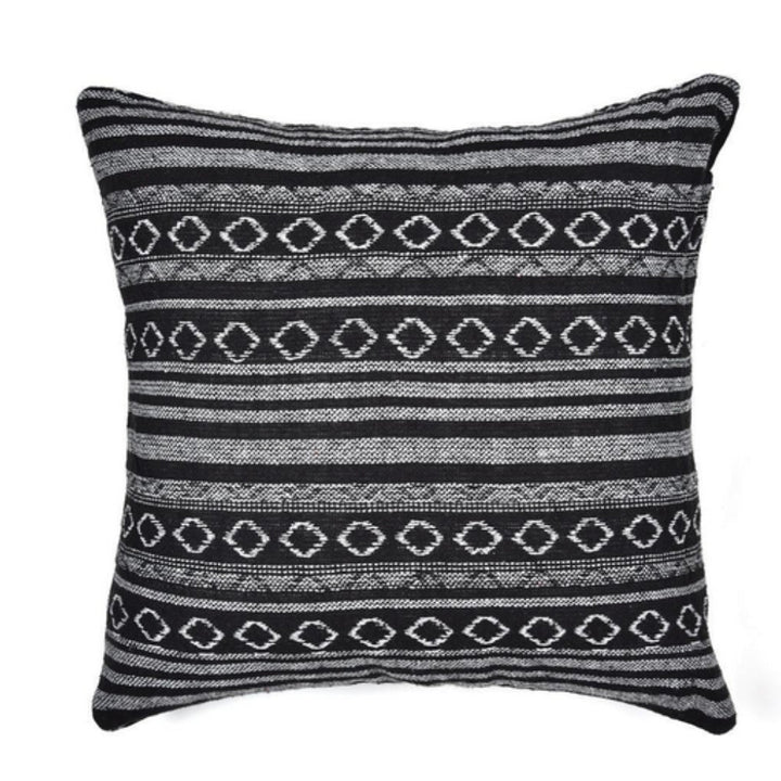 Geometrisch gewebte Boho-Kissenhülle 45 x 45 cm – Ansicht 08