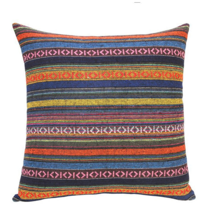 Geometrisch gewebte Boho-Kissenhülle 45 x 45 cm – Ansicht 06
