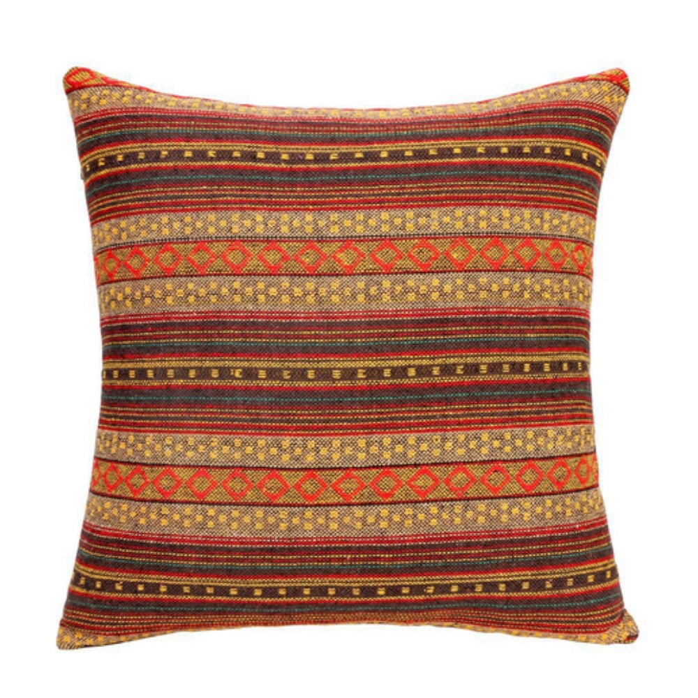 Geometrisch gewebte Boho-Kissenhülle 45 x 45 cm – Ansicht 05