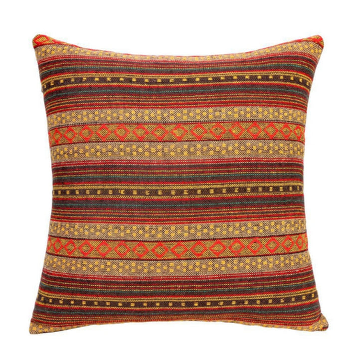 Geometrisch gewebte Boho-Kissenhülle 45 x 45 cm – Ansicht 05