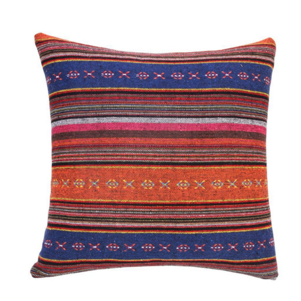 Geometrisch gewebte Boho-Kissenhülle 45 x 45 cm – Ansicht 11