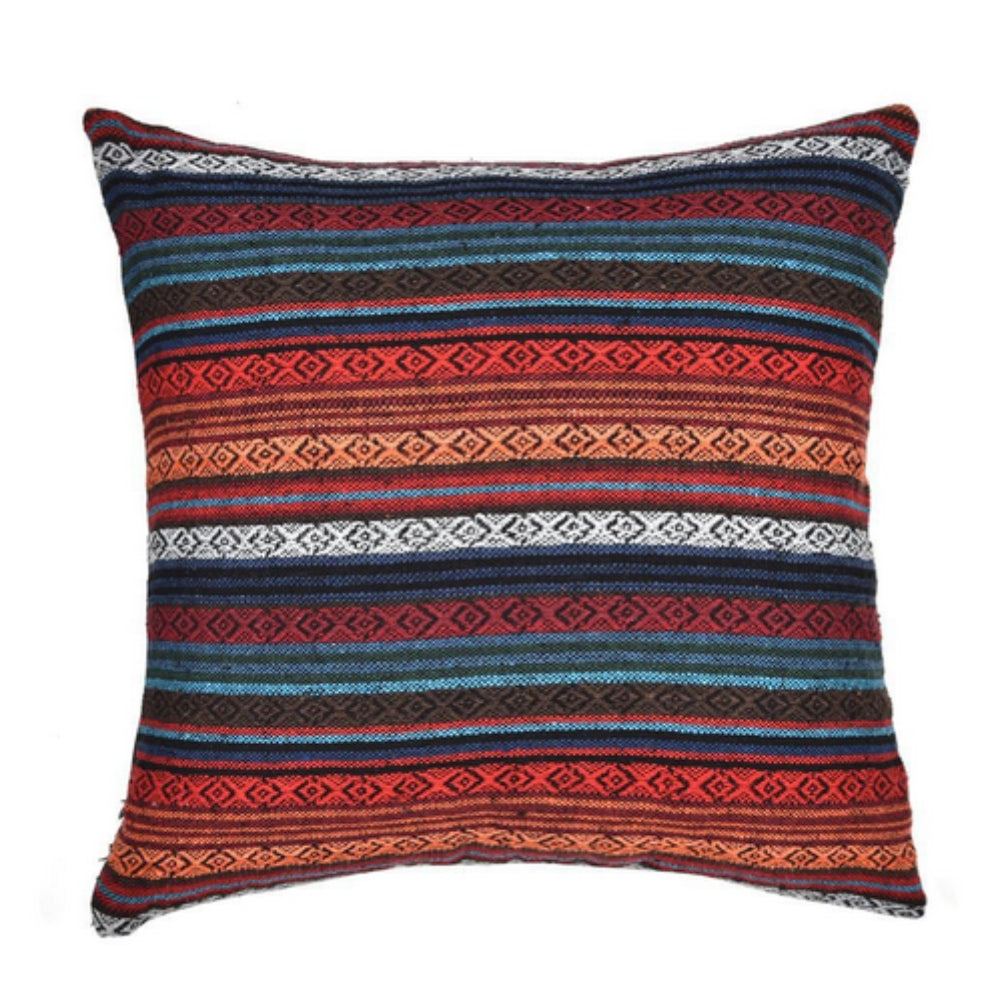 Geometrisch gewebte Boho-Kissenhülle 45 x 45 cm – Ansicht 03